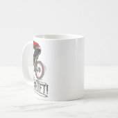 Mountainbiken MTB-Fahren Oh Shift Kaffeetasse (Vorderseite Links)