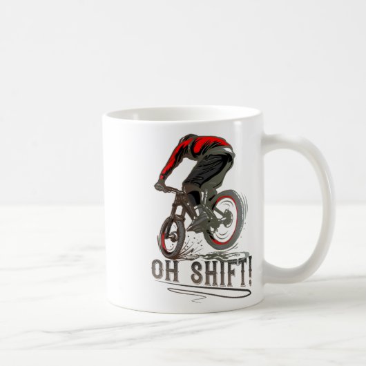 Mountainbiken MTB-Fahren Oh Shift Kaffeetasse (Rechts)