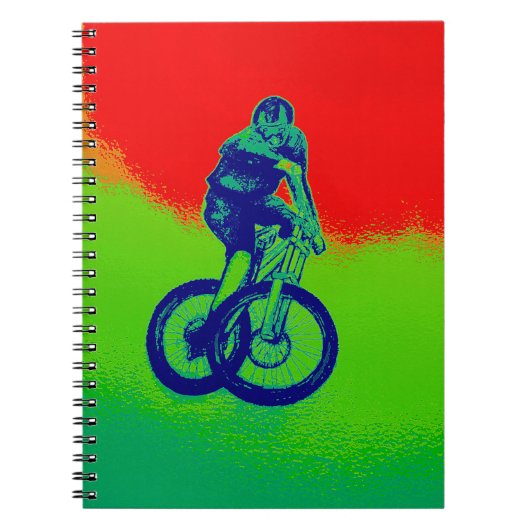 Mountainbiken Notizblock (Vorderseite)