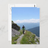 Mountainbiken Postkarte (Vorne/Hinten)