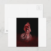 Mountainbiken Postkarte (Vorne/Hinten)