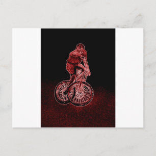 Mountainbiken Postkarte