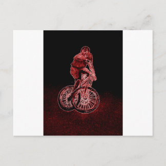 Mountainbiken Postkarte