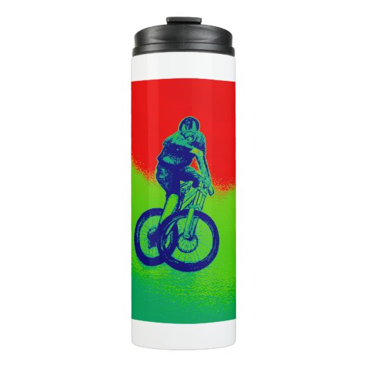Mountainbiken Thermosbecher (Vorderseite)