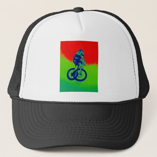 Mountainbiken Truckerkappe (Vorderseite)
