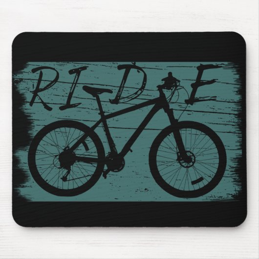 Mountainbiken Vintage Mousepad (Vorne)