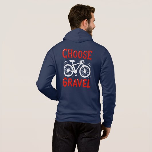 Mountainbiken Wählen Sie Schotterradtour Hoodie (Schwarz voll)