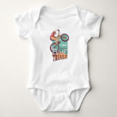 Mountainbiker Baby Strampler (Vorderseite)