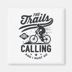 Mountainbiker beim Mountainbiken - Die Trails rufe Magnet