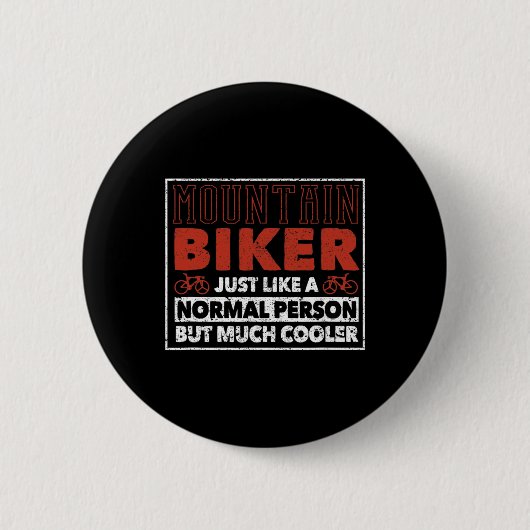 Mountainbiker-Definition Lustig Radfahren Mtb Down Button (Vorderseite)