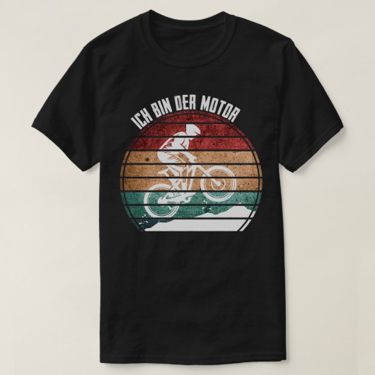Mountainbiker Ich bin der Motor T-Shirt (Design vorne)