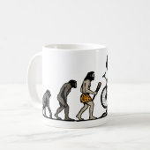 Mountainbiker Kaffeetasse (Vorderseite Links)