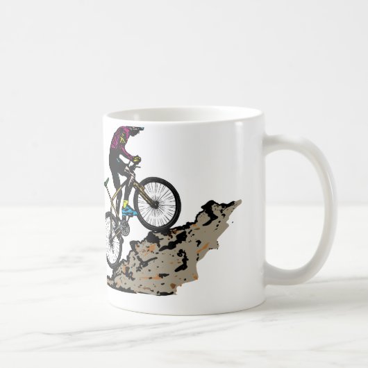 Mountainbiker Kaffeetasse (Rechts)