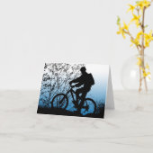 Mountainbiker Karte (Gelbe Blume)
