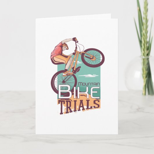 Mountainbiker Karte (Vorderseite)