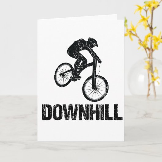 Mountainbiker Karte (Gelbe Blume)