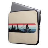 Mountainbiker Laptopschutzhülle (Vorderseite Links)