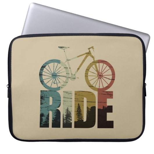 Mountainbiker Laptopschutzhülle (Vorderseite)