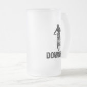 Mountainbiker Mattglas Bierglas (VorderseiteRechts)