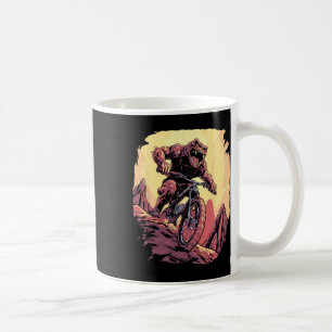 Mountainbiker Monster Tolles Horror-Biken Illus Kaffeetasse
