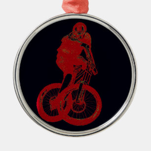 Mountainbiker MTB BMX CYCLIST Ornament Aus Metall
