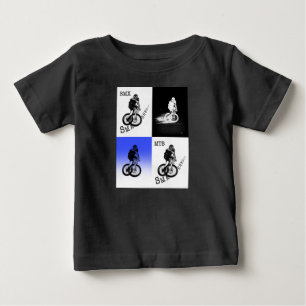 Mountainbiker MTB BMX CYCLIST Stickers Baby T-shirt