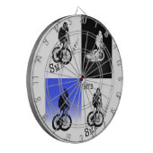 Mountainbiker MTB BMX CYCLIST Stickers Dartscheibe (Vorderseite Links)