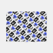 Mountainbiker MTB BMX CYCLIST Stickers Fleecedecke (Vorderseite (Horizontal))