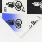 Mountainbiker MTB BMX CYCLIST Stickers Fleecedecke (Ecke)