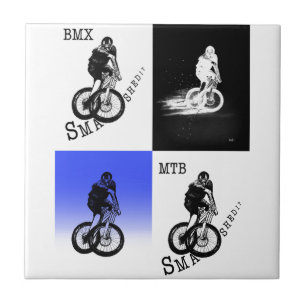 Mountainbiker MTB BMX CYCLIST Stickers Fliese
