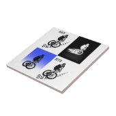 Mountainbiker MTB BMX CYCLIST Stickers Fliese (Seite)