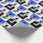 Mountainbiker MTB BMX CYCLIST Stickers Geschenkpapier (Ecke)