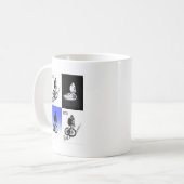 Mountainbiker MTB BMX CYCLIST Stickers Kaffeetasse (Vorderseite Links)