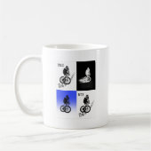 Mountainbiker MTB BMX CYCLIST Stickers Kaffeetasse (Links)