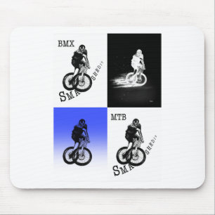 Mountainbiker MTB BMX CYCLIST Stickers Mousepad