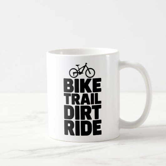 Mountainbiker Silhouette Adventure Design Kaffeetasse (Rechts)