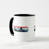 Mountainbiker Tasse (Vorderseite Links)