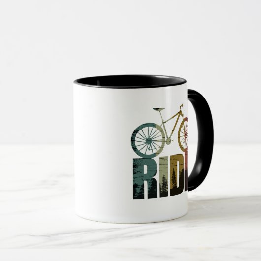 Mountainbiker Tasse (VorderseiteRechts)