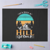 Mountainbiker überqueren Berg Seidenpapier (Basteln)