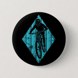 Mountainbiker Vintag Button