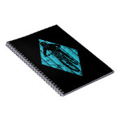 Mountainbiker Vintage Notizblock (Rechte Seite)