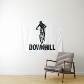 Mountainbiker Wandteppich (Beispiel (Horizontal))