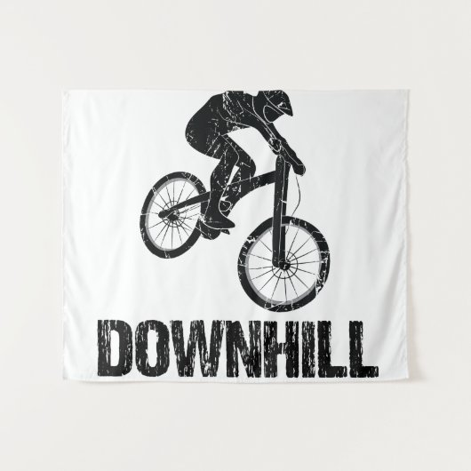 Mountainbiker Wandteppich (Vorderseite (Horizontal))