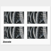 Mountainbikereifen Rechteckiger Aufkleber (Blatt)