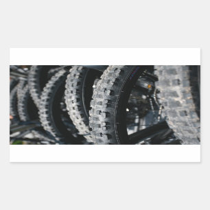 Mountainbikereifen Rechteckiger Aufkleber