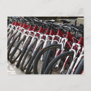 Mountainbikes in Folge Postkarte