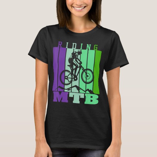 Mountainbiking - es wird nie einfacher T-Shirt (Vorderseite)