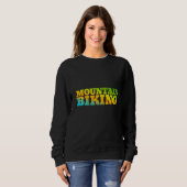 Mountainbiking in Naturfarben Sweatshirt (Vorne ganz)