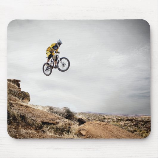 Mountainbiking, Natur, Sport Mousepad (Vorne)