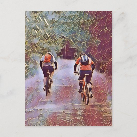 MOUNTAINBIKING POSTKARTE (Vorderseite)
